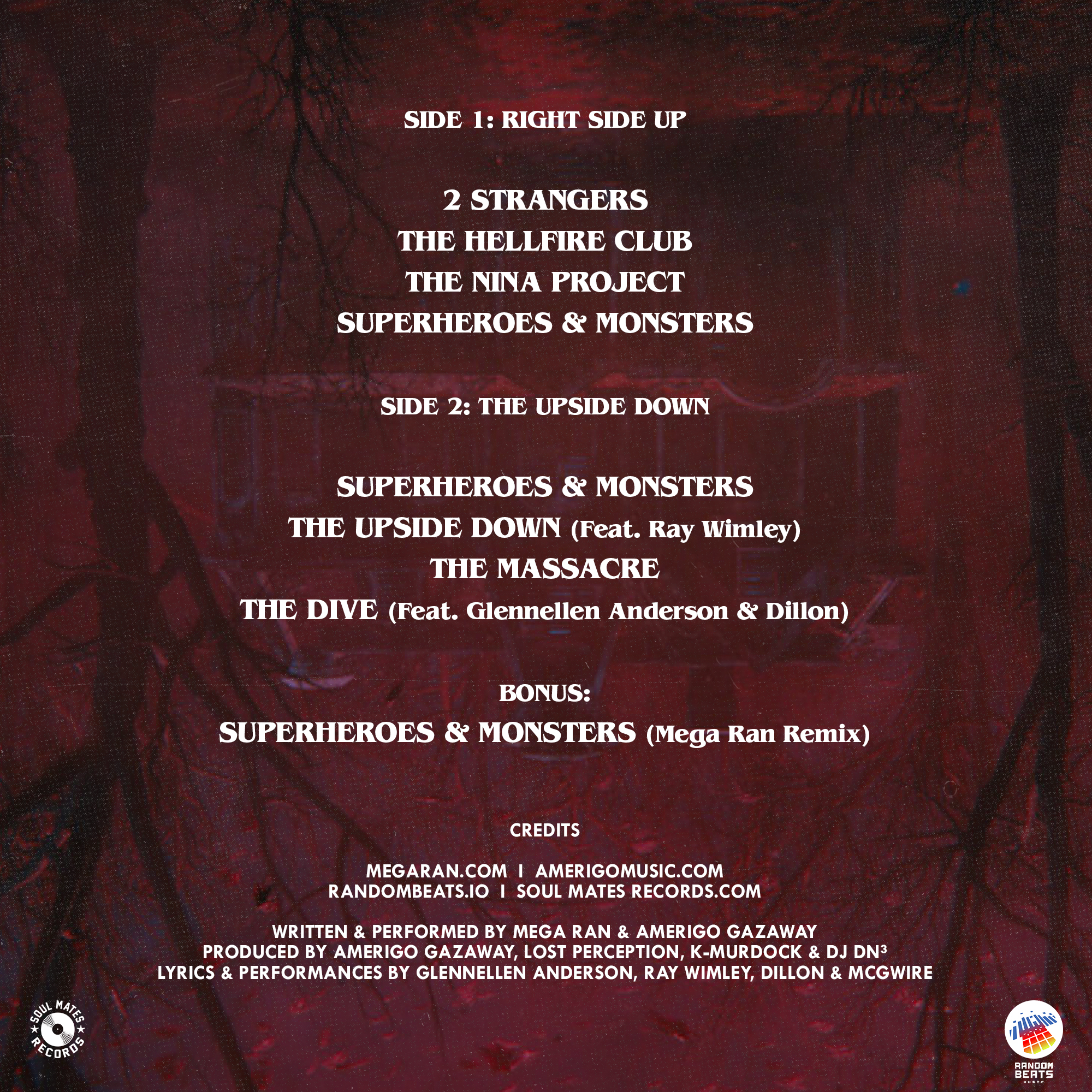 Mega Ran & Amerigo Gazaway - STRANGERS: Back To The Lab (Back Cover)