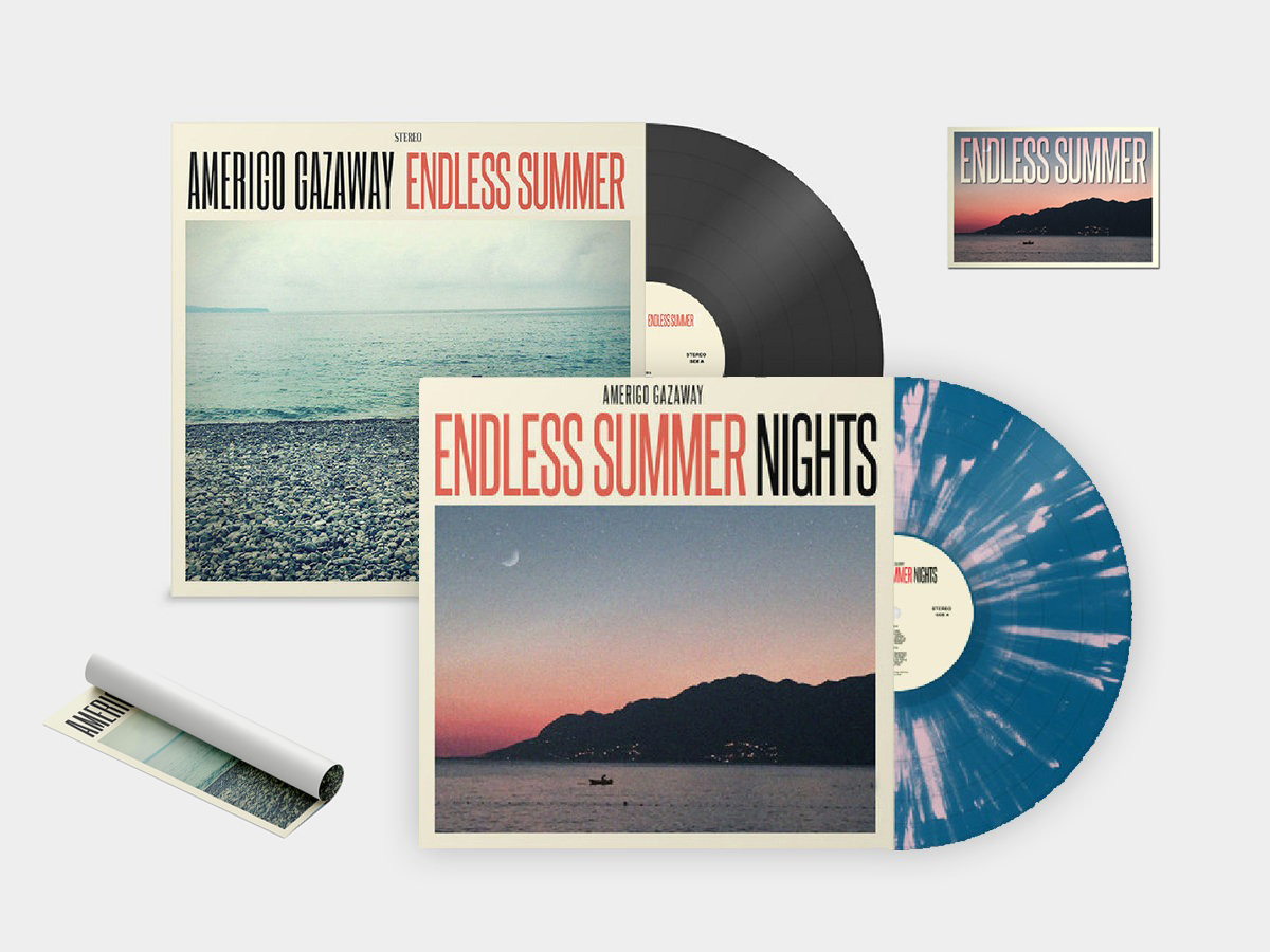Amerigo Gazaway - Endless Summer + Endless Summer Nights - Signed 2x Vinyl Bundle (2 LPs + Poster + Postcard) - Free Shipping