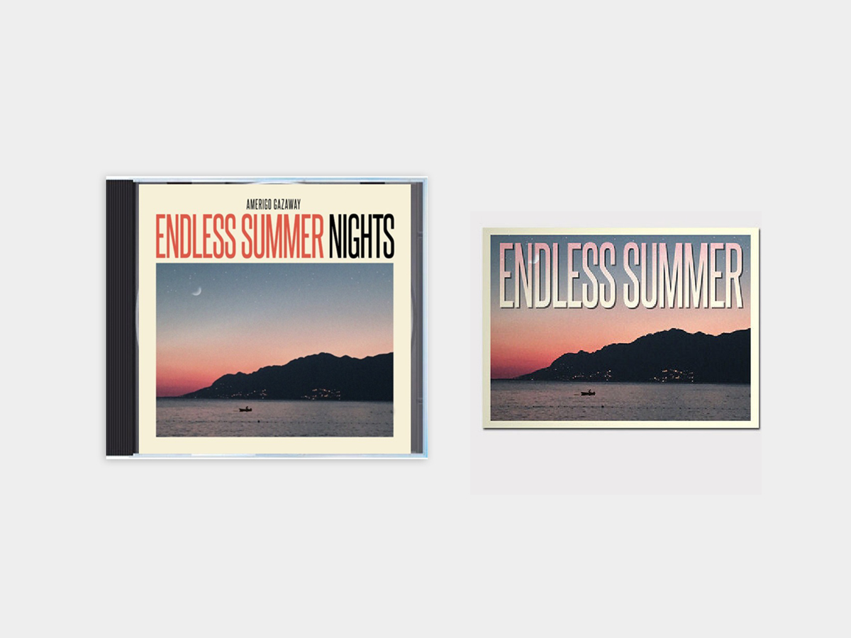 Amerigo Gazaway -  Endless Summer Nights (Signed CD + Signed Postcard) - Free Shipping)