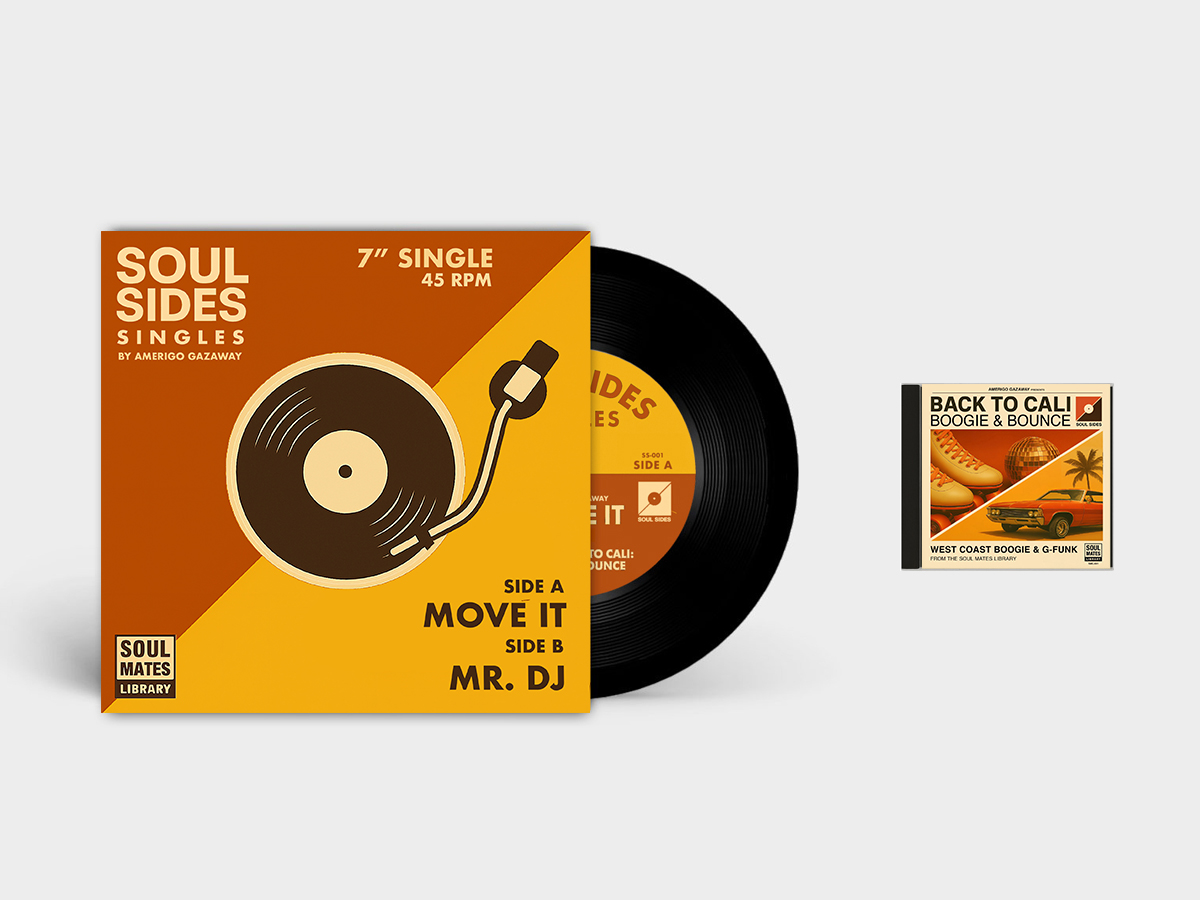 Amerigo Gazaway - Move It / Mr. DJ (Limited Edition 7" Vinyl + CD Bundle)