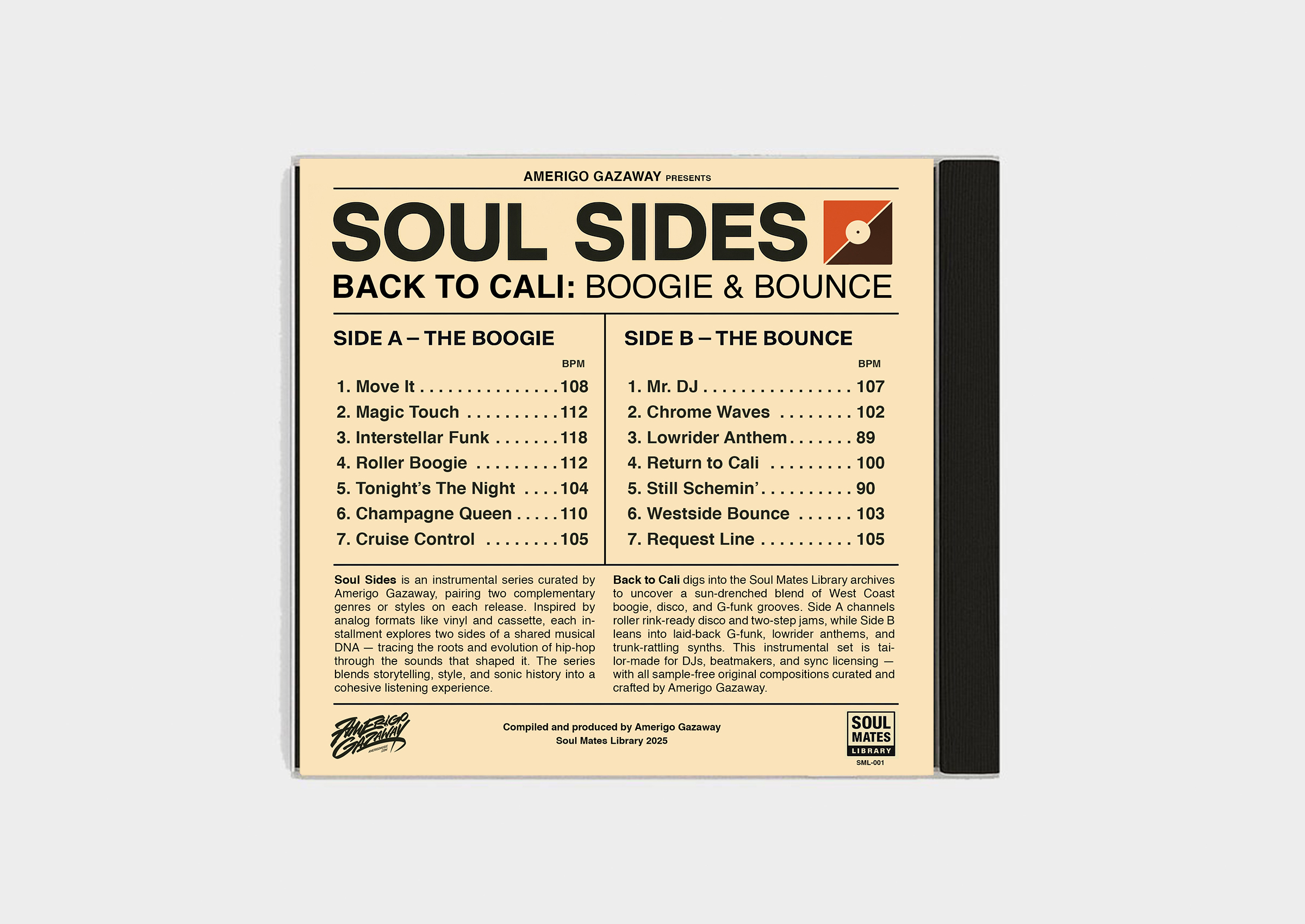 Amerigo Gazaway - Back to Cali: Boogie & Bounce - Compact Disc [Limited Edition] - Image 2