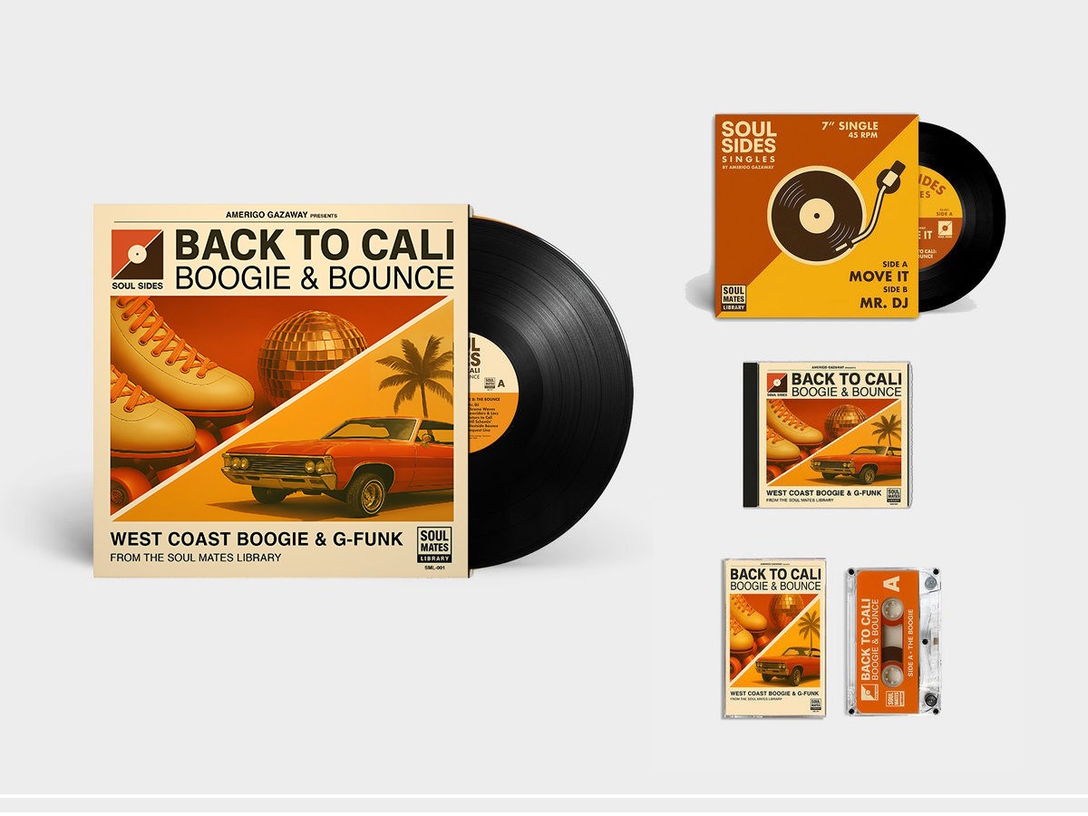 Amerigo Gazaway - Back to Cali: Boogie & Bounce - Deluxe Collectors Bundle (LP + CD + Cassette + 7" Vinyl) [Limited Edition]