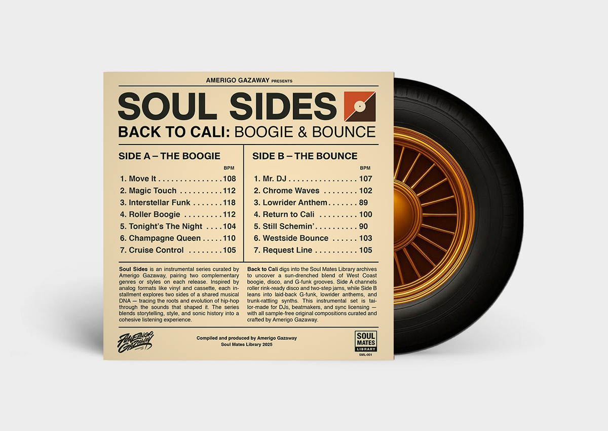 Amerigo Gazaway - Back to Cali: Boogie & Bounce - Deluxe Vinyl Bundle: Picture Disc Edition (LP + CD + Cassette + 7") [Limited Edition] - Image 2