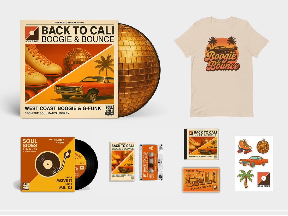 Amerigo Gazaway - Back to Cali: Boogie & Bounce - Ultimate Bundle: Picture Disc Edition (LP + CD + Cassette + 7" + Merch) [Limited Edition]